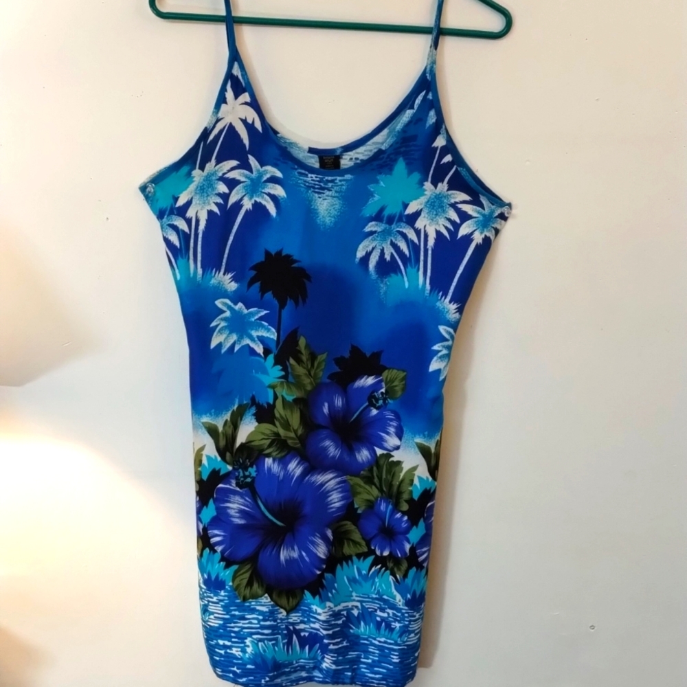 Banana Split Hawaiian Tank Dress Size S